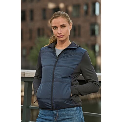 Ladies' Hybrid-Stretch Hooded Jacket Thumbnail