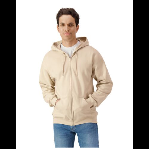 Softstyle Midweight Fleece Adult Full Zip Hooded Sweatshirt Thumbnail