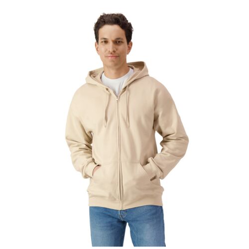 Softstyle Midweight Fleece Adult Full Zip Hooded Sweatshirt Thumbnail