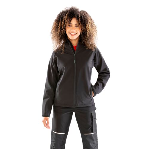 Ladies 3-Layer Recycled Printable Hooded Softshell Thumbnail