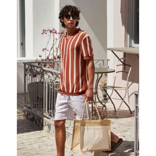 Cotton Pocket Natural Starched Jute Shopper Thumbnail