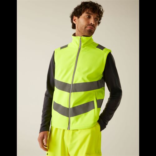 Hi-Vis Pro Contract Ablaze Softshell Bodywarmer Thumbnail