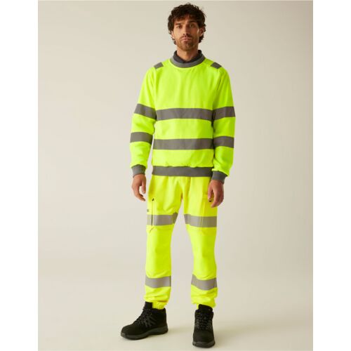 Hi-Vis Pro Contrast Crew Neck Sweatshirt Thumbnail