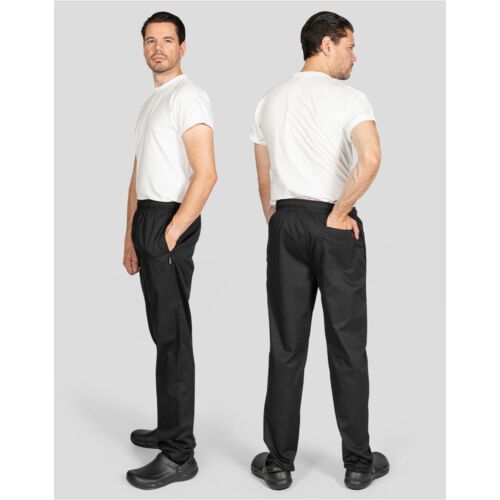 Unisex Elasticated Black Trouser Thumbnail