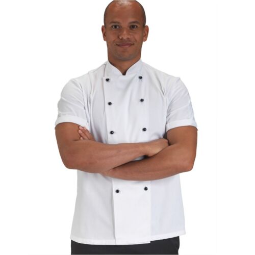 Removable Stud Short Sleeve Chef's Jacket Thumbnail