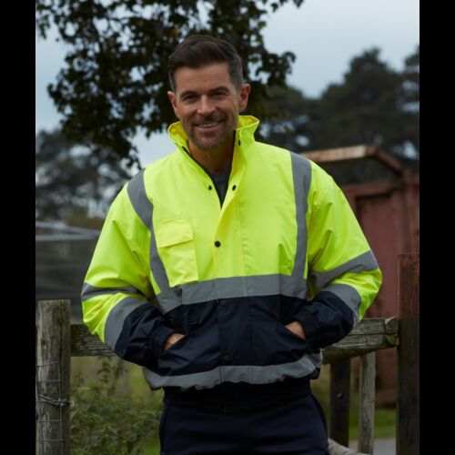 Hi-Vis 2 Tone Bomber Jacket Thumbnail