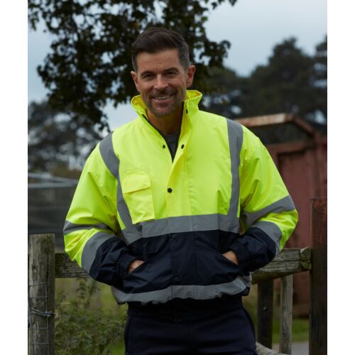 Hi-Vis 2 Tone Bomber Jacket Thumbnail