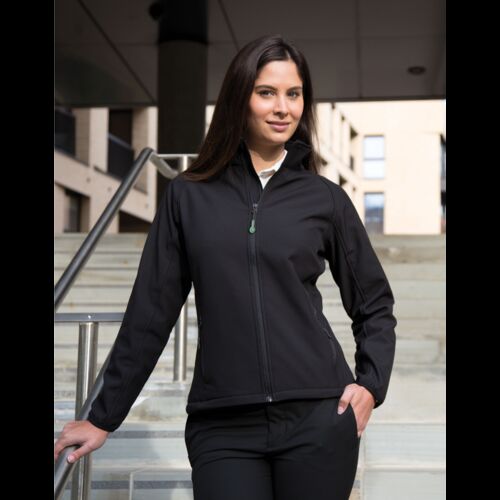 Ladies' Printable Softshell Jacket with Recycled Inner Fleece Thumbnail