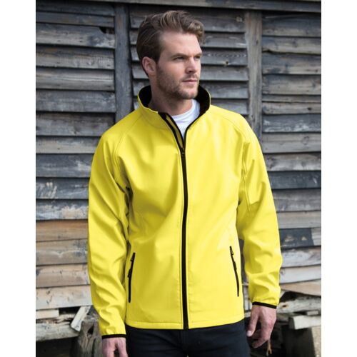 Men's Printable Softshell Jacket with Recycled Inner Fleece Thumbnail