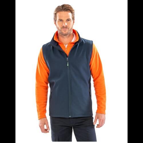 Men's Printable Softshell Bodywarmer with Recycled Fleece Inner Thumbnail