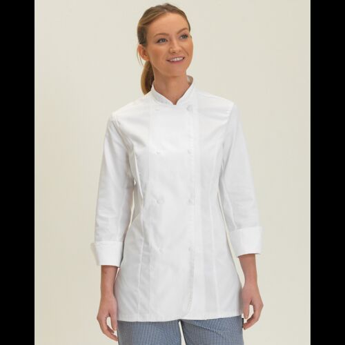 Ladies' Long Sleeve Fitted Chef's Jacket Thumbnail