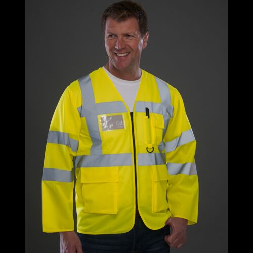 Hi-Vis Executive Long Sleeve Waistcoat Thumbnail