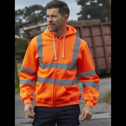Hi-Vis Zipped Hoodie Thumbnail