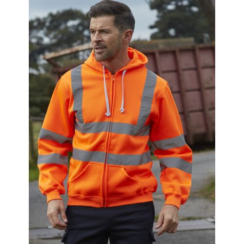 Hi-Vis Zipped Hoodie Thumbnail