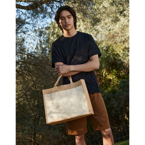 Cotton Pocket Jute Shopper Thumbnail