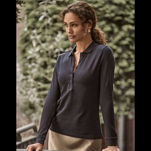 Ladies' Luxury Long Sleeve Stretch Polo Thumbnail