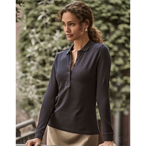 Ladies' Luxury Long Sleeve Stretch Polo Thumbnail