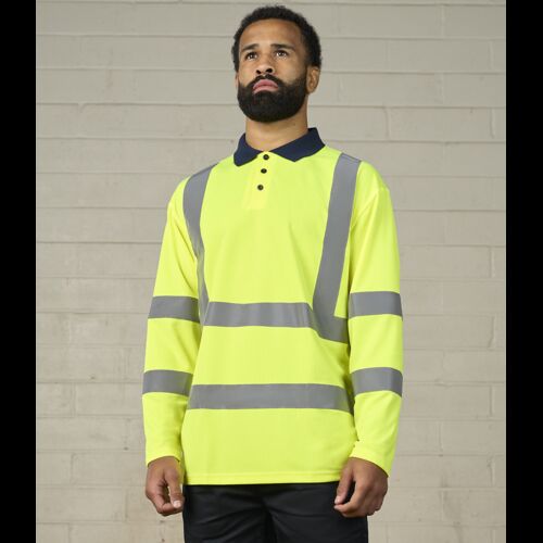 Pro RTX High Visibility Long Sleeve Polo Shirt Thumbnail