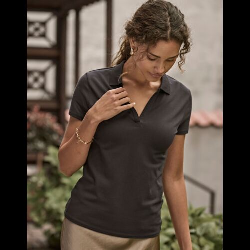 Women's Luxury Stretch V-Neck Polo Thumbnail